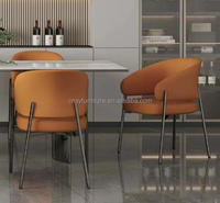 Fauteuils Modernes avec Pieds en Métal Nouveau Café Restaurant Salle à Manger Chaises pour Supermarché École Salon Hôtel
