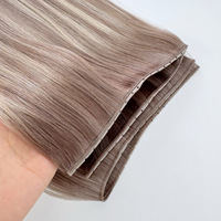 Extensions de cheveux vierges bruts en trame papillon 100% cheveux humains, doux et fins, trame papillon Genius, vente en gros d'usine, couleur personnalisée