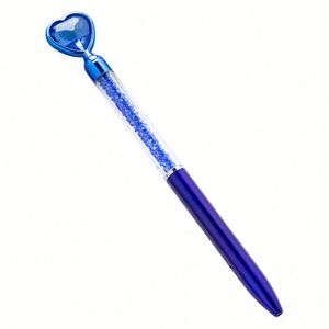 Custom Logo Office Writing Stationery Gift 1.0Mm Ball Heart Shape Crystal Diamond Ballpoint <b>Pen</b> - Product Image 2