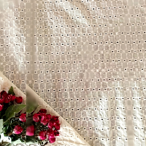 Tissu en coton brodé de qualité supérieure pour robe de mariée, robe de soirée, mode événementielle, personnalisation de marque, fabricant de textiles OEM ODM - Product Image 1