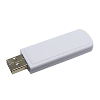 Clé USB rétractable Push-Pull avec boîtier en plastique blanc, design coulissant, logo personnalisé, vente en gros