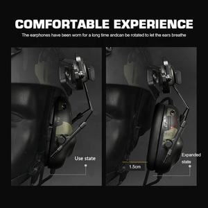 Soporte de auriculares ajustable de ángulo 360 adaptador de soporte de riel ARC para casco táctico de deporte al aire libre - Product Image 3