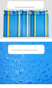 Tapis <span class=keywords><strong>de</strong></span> <span class=keywords><strong>pique</strong></span>-nique imperméable HKD avec <span class=keywords><strong>dessus</strong></span> en polaire doux et poignée <span class=keywords><strong>de</strong></span> transport pour une assise extérieure confortable et chaude partout - Product Image 6