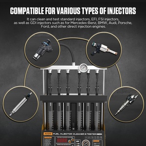 Probador y Limpiador de Inyectores de Combustible AUTOOL CT400 GDI con Limpiador Ultrasónico de 60W, Analizador de Diagnóstico de Motor, Garantía de 3 Años para Autos - Product Image 3