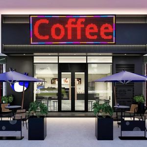 Bảng hiệu <span class=keywords><strong>LED</strong></span> hiển thị chữ chạy, điều khiển bằng WiFi, tùy chỉnh, P10, ngoài trời - Product Image 2