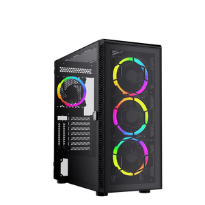 Cg82 Hexa <span class=keywords><strong>XL</strong></span> trung tháp trường hợp <span class=keywords><strong>ATX</strong></span> Máy tính chơi Game trường hợp với 4 Cooler Fan điều khiển cho tăng cường máy chủ chơi game hiệu suất - Product Image 1