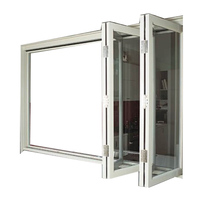 Fenêtres et portes coulissantes en aluminium à double vitrage à rupture de pont thermique pour maison, design moderne, taille personnalisée