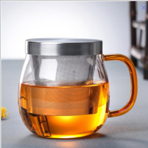 <span class=keywords><strong>Mug</strong></span> en verre minimaliste et écologique de 500 ml avec poignée, tasse en borosilicate de qualité alimentaire pour thé en vrac - Product Image 4