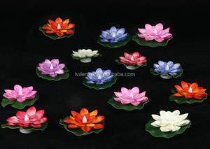 Diwali <span class=keywords><strong>LED</strong></span> ánh sáng hoa sen nước cảm biến <span class=keywords><strong>LED</strong></span> nổi không thấm nước ánh sáng ban đêm qua biên giới mong muốn sông sen ánh sáng - Product Image 5