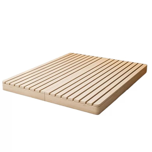Modern Eco-Friendly Durable Minimalist Solid Wood Platform <strong>Bed</strong> Japanese Tatami Floor <strong>Bed</strong> Frame Queen/<strong>King</strong> <strong>Size</strong> No <strong>Headboard</strong> - Product Image 4