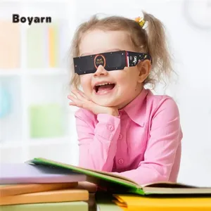 博雅恩批发安全日食眼镜Iso 12312-2有害光防护纸框日食安全眼镜