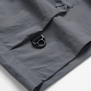 Pantalones Cortos de Algodón Sólido para Hombre con Bolsillo, Cintura Elástica con Cordón, Antiarrugas, Ecológicos para Verano - Product Image 2
