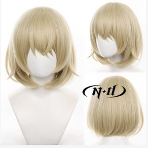Peluca de pelo para cosplay de ND Falin Touden, peluca corta de color rubio ceniza para disfraz de Anime Delicious Dungeon, fiesta temática de Halloween - Product Image 1