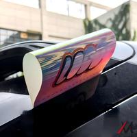 Autocollant décoratif pour portière de voiture, étiquette imperméable, logo souriant créatif en PVC, adhésif réutilisable de type pâte, imperméable
