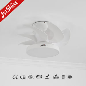 1stshine Ventilador de techo 7 Blanco ABS Plástico Aspas simples Ventilador de techo eléctrico montado al ras con Led y control remoto - Product Image 2