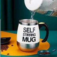 Mug à café auto-mélangeur portable en acier inoxydable, rechargeable par USB, avec couvercle et technologie de capteur d'isolation thermique de 6 heures