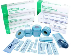 ختم حراري ذاتي مخصص من المصنع ، تغليف طبي للاستعمال مرة واحدة ، ختم حراري ، بكرة وحقيبة مسطحة مجمعة - Product Image 1