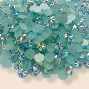 Strass <span class=keywords><strong>en</strong></span> résine AB effet gelée flocon de neige ronds 4mm 5mm 6mm, à dos plat, <span class=keywords><strong>en</strong></span> vrac, pour nail art, pierres décoratives et accessoires de bricolage - Product Image 6
