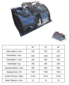 RSBM ковш для погрузчика с двумя когтями - Product Image 3