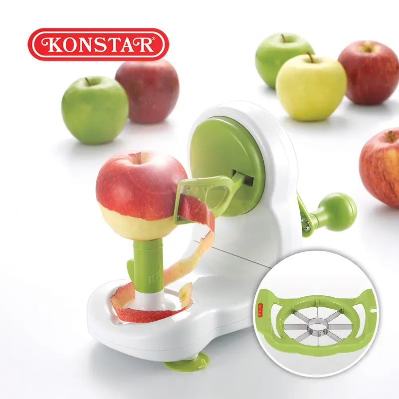 Großhandel Trendy Edelstahl Kompakt Rotierende Spinning Peel Birnen schäler Obst Werkzeug Küchen helfer