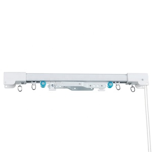 Tringles à rideaux en aluminium robustes <span class=keywords><strong>avec</strong></span> commande par corde pour rideaux à plis <span class=keywords><strong>S</strong></span> et voilages à plis froncé<span class=keywords><strong>s</strong></span> - Product Image 1