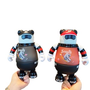Cartoon Bear Straw Plastic Cup 700Ml Creative Gift For Children Back To School - Product Image 5