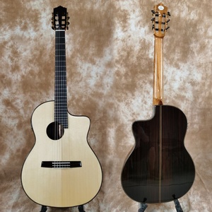 Guitarra Clásica de Madera Maciza de 39 Pulgadas con Pastilla, Guitarra de Madera, Guitarra - Product Image 1