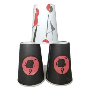 Gobelets en papier compostables écologiques à double paroi de 8 à 24 oz avec couvercles noirs pour café, vin et boissons gazeuses à emporter - Product Image 6