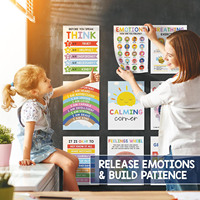Affiches Calming Corner : Tableau des Émotions et des Sentiments, Décorations Murales pour Coin Apaisant et Santé Mentale