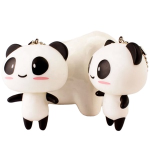 Porte-clés en plastique <span class=keywords><strong>Panda</strong></span>, design personnalisé, porte-clés promotionnel, jouet, cadeau - Product Image 1