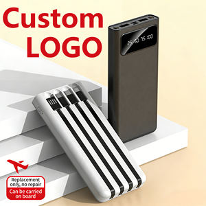 <span class=keywords><strong>Batterie</strong></span> <span class=keywords><strong>Externe</strong></span> Portable en Gros 20000mAh Grande Capacité avec Câbles Intégrés, Chargeur Mobile Personnalisable avec Logo, Cadeau - Product Image 1