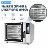 Four à convection commercial 60L 95L 120L CKE en acier inoxydable 304, circulation d'air chaud à 360°, 5 plateaux, contrôle numérique