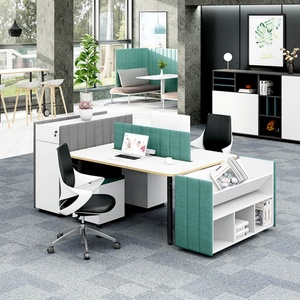 Office Used Furniture Modular Partition Cubicles 2-4 Person Work Bench Office <b>Workstations</b> Modern 5 Years Free Accept Customized - Product Image 6