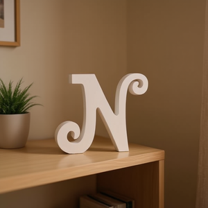 Lettera Decorativa N in Legno di Ilan 14,5 Cm per Arredamento Casa - Product Image 3