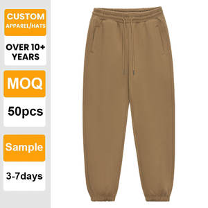 Pantalones Deportivos Personalizados con Logotipo Bordado, 350G, Forro Polar, Color Sólido, Unisex, Casuales - Product Image 1