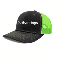 Casquette Snapback 6 Panneaux Vierge de Haute Qualité avec Logo Brodé Personnalisé, Patch en Cuir, Style Hip Hop, Casquette Trucker en Maille Vierge pour Homme