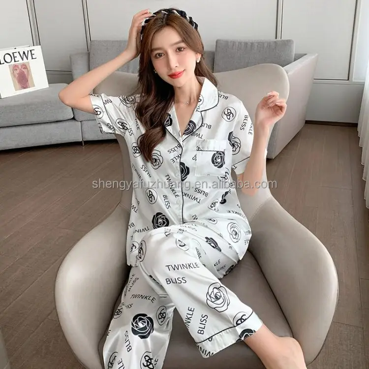 Sexy lace women's pajamas V-neck pajamas summer women's pajamas