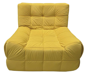 Ensemble de salon modulaire blanc haut de gamme avec ottoman et chaise longue, emballé compressé pour une décoration de salon contemporaine - Product Image 2