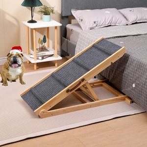 Rampa per Cani in Legno, Scala per Auto a 5 Livelli, Gradini per Animali Domestici per Cani e Gatti, Scala Pieghevole in Legno per Animali - Product Image 4