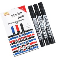 Lot de 700 marqueurs permanents concentrés à base d'huile, 3 couleurs, rechargeables, pointe large de 5 mm, séchage rapide, grand format, spécifiques à la logistique