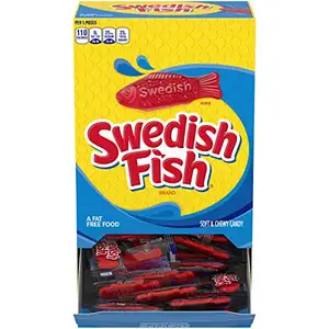 スウェーデンの魚のミニソフト & チュービーキャンディー、240-0.21オンスパック