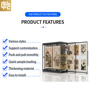 Professional <strong>Custom</strong> Hanging Picture Display <strong>Frame</strong> Decorative Picture Sample Exhibition <strong>Frame</strong> with Push Pull Feature - Product Image 2
