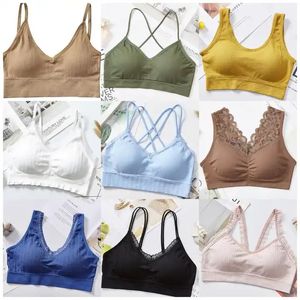 2024 Groothandel Dameskleding Voorraad Kavel Overgebleven Close-Out Tienermeisjes Bh 'S Vrouwen Hoeveelheid Goedkope Prijs Willekeurige Mix Tank Crop Tops