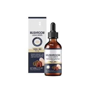 Gouttes liquides de complexe de champignons OEM avec Reishi, Shiitake, Crinière de lion et Cordyceps pour le soutien immunitaire, l'énergie et le bien-être cognitif - Product Image 1