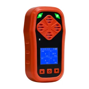 Operated Handheld 4 In 1 Multigas Detector Multi Gas Monitor For O2 CH4 CO H2S