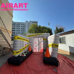 Túnel temático de escena del crimen inflable personalizado de alta calidad para eventos promocionales al aire libre de películas con temática del crimen - Product Image 3