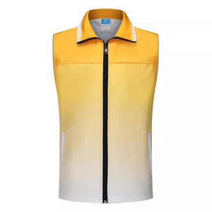 Chaleco Reflectante Degradado Unisex, Tela Delgada de Otoño, Uniforme de Trabajo de Seguridad, Impresión de Logotipo Personalizado - Product Image 4