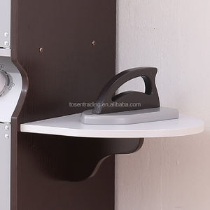 Jouet d'intérieur en bois pour enfants : Laverie miniature avec fer à repasser et panier - Espresso - Product Image 6