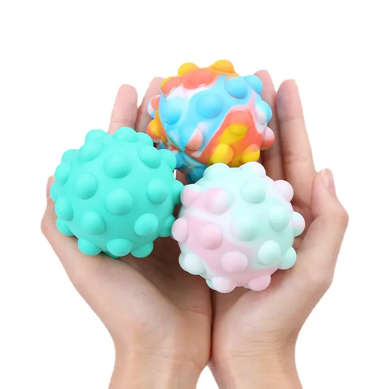 2022 Hot sell Children push ball Spinner Funny Sensory Toys popi toy for kid Bubble Fidget toy