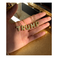 Nouveauté Bijoux de mode en or, pendentifs lettres initiales en forme de ballon 3D en zircone et diamant, colliers alphabet à lettres bulles 3D
